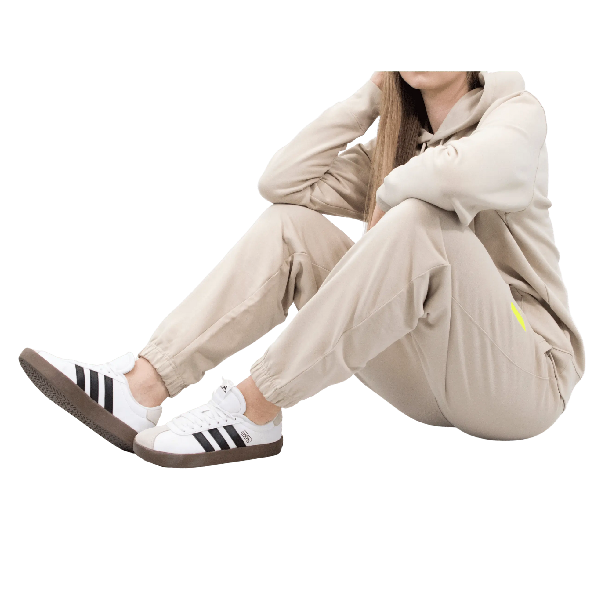 Beżowy komplet Dresowy OVERSIZE z haftem Wings x Paprocki & Brzozowski UNISEX S WINGS X PAPROCKI BRZOZOWSKI