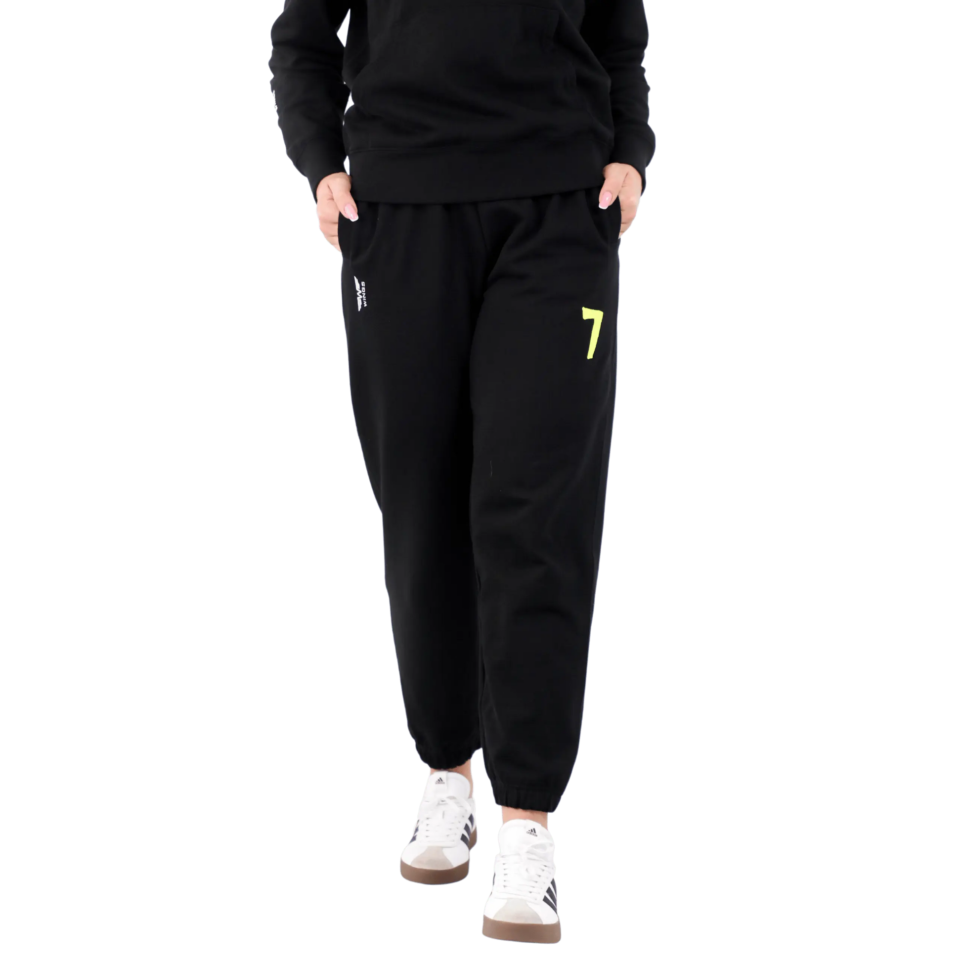 Czarny komplet Dresowy OVERSIZE z haftem Wings x Paprocki & Brzozowski UNISEX M WINGS X PAPROCKI BRZOZOWSKI