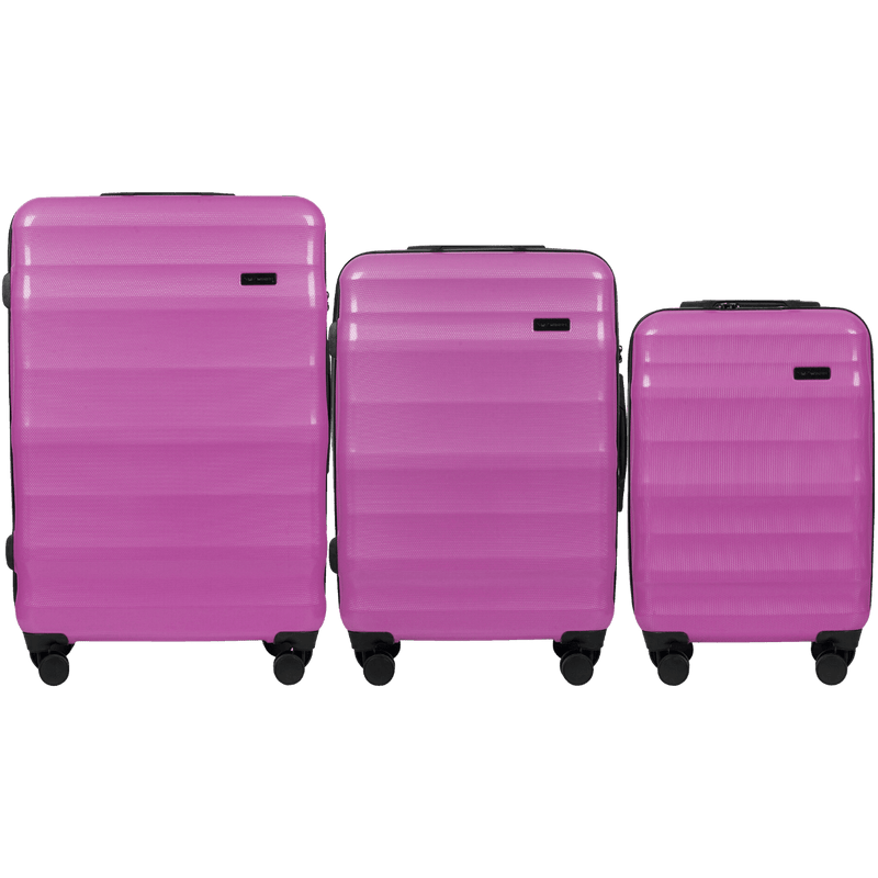 Set of 3 WINGS Suitcases VULTURE PINK