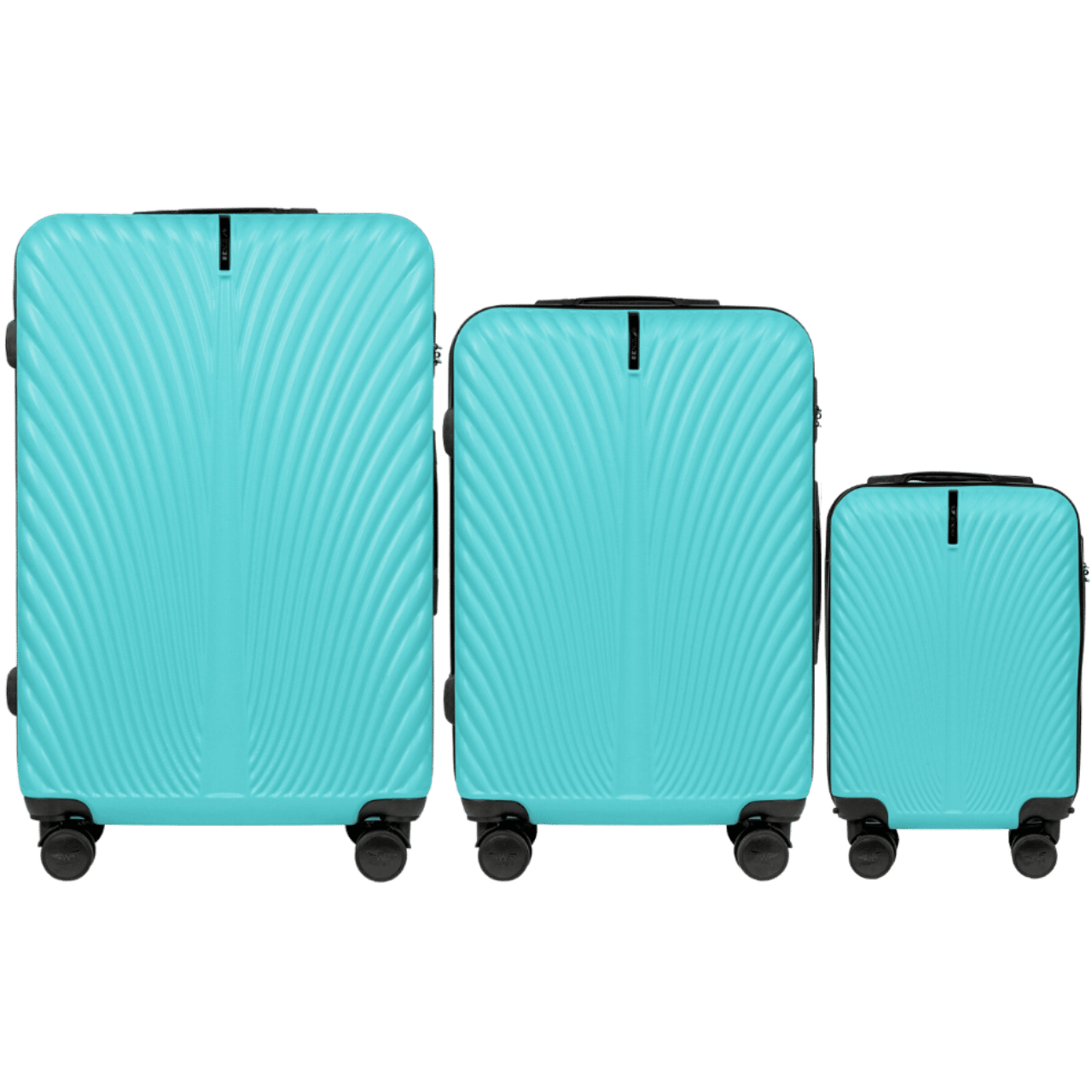 Komplet 3 WALIZEK (z 18") Wings SWAN LIGHT BLUE SWAN COLLECTION