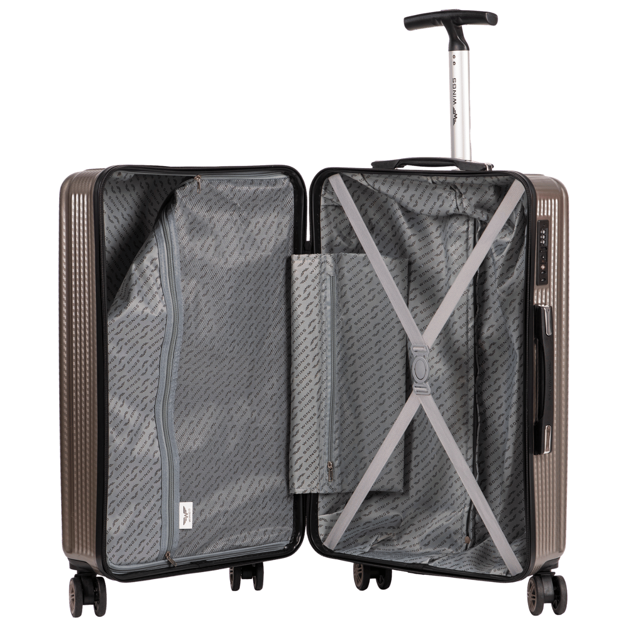 Velký kufr Wings PC African Eagle 28'' BRONZOVÝ