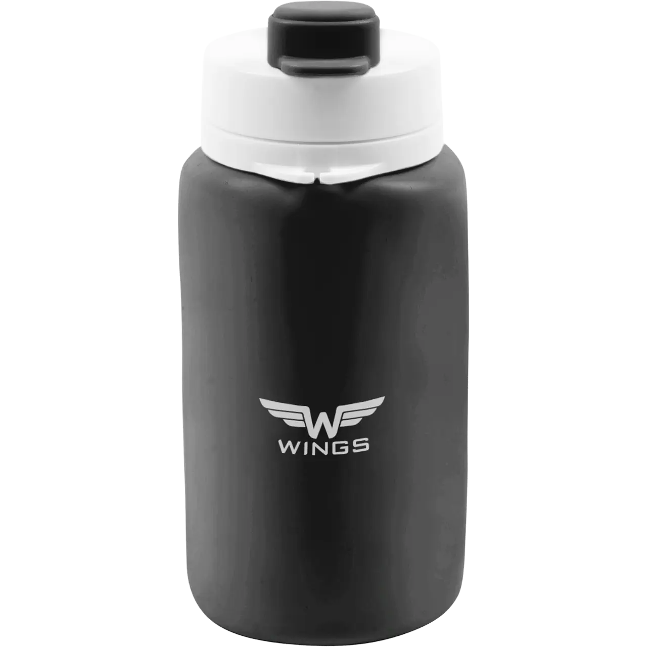 WINGS Butelka podróżna BIDON 550ml BLACK TRAVEL MUST HAVE