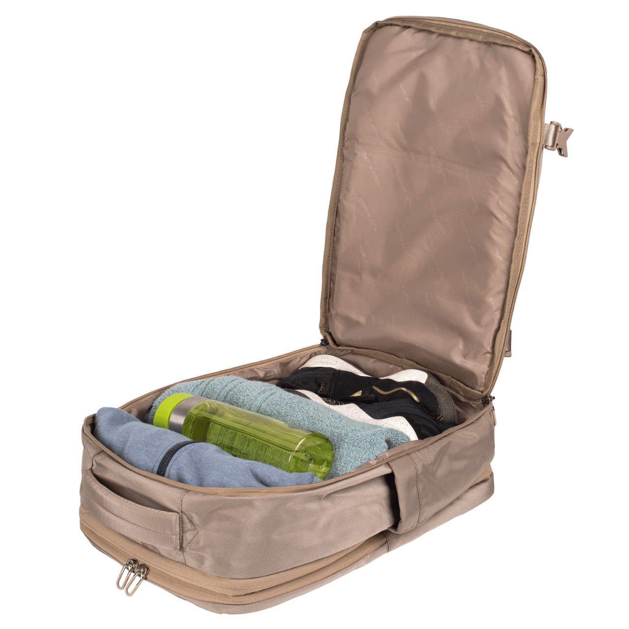 Rucsac multifuncțional feminin SKYLARK WINGS extensibil bej