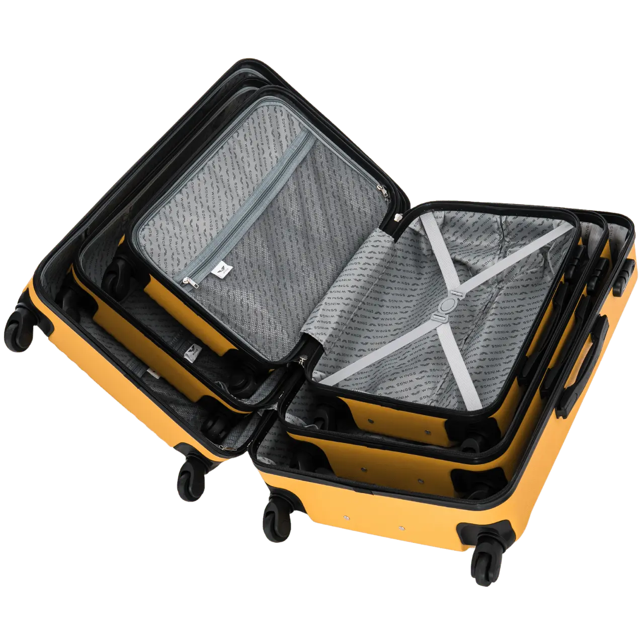 Set di 3 valigie Wings KESTREL BLU SCURO