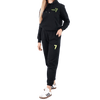 Svart oversize mjukisset med Wings x Paprocki & Brzozowski brodyr UNISEX