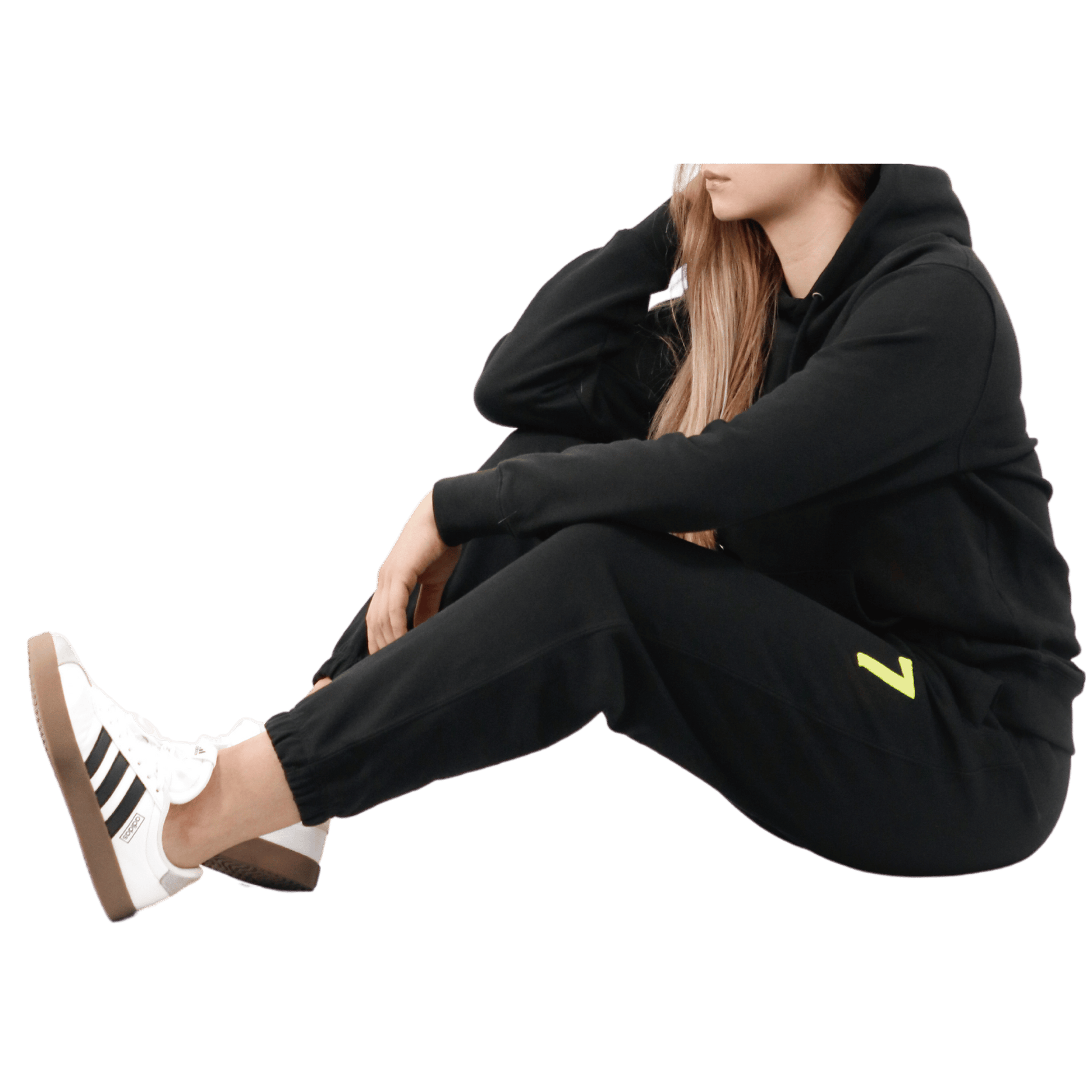 Czarne Dresy OVERSIZE z haftem “7” Wings x Paprocki & Brzozowski UNISEX WINGS X PAPROCKI BRZOZOWSKI