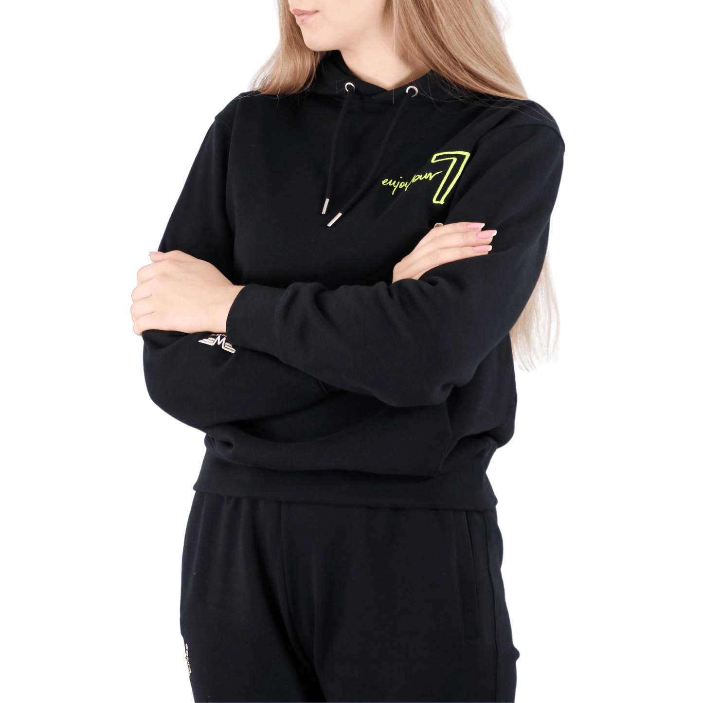 Black sweatshirt OVERSIZE with embroidery Wings x Paprocki & Brzozowski UNISEX