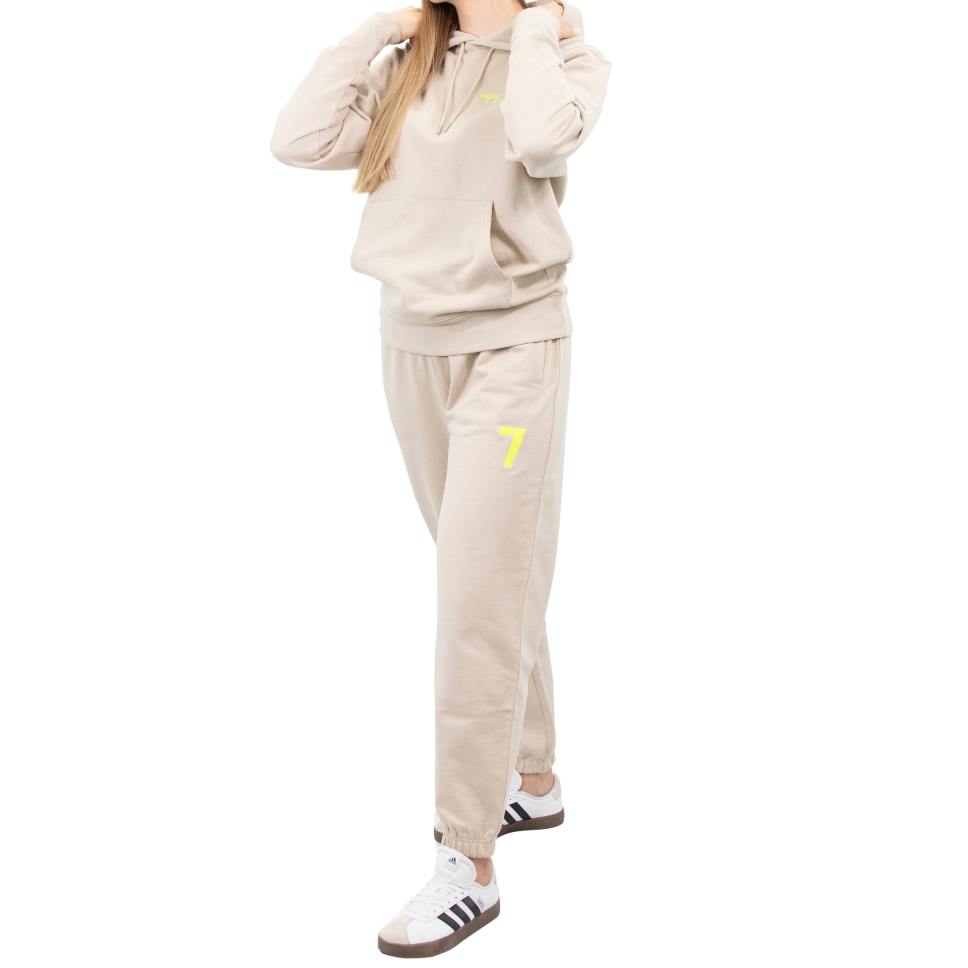Beżowy komplet Dresowy OVERSIZE z haftem Wings x Paprocki & Brzozowski UNISEX WINGS X PAPROCKI BRZOZOWSKI