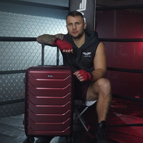 Medium suitcase Wings CRAKE 24” ROSE GOLD