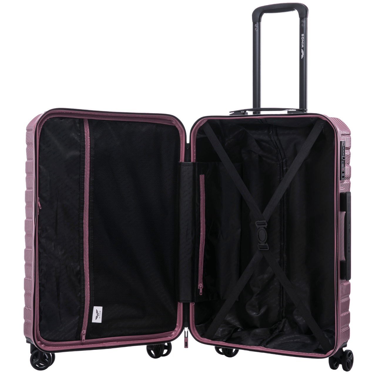 Set di 3 valigie Wings CRAKE POLICARBONATO 100% CHAMPAGNE