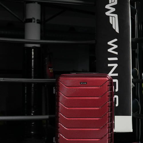 Set of 4 suitcases Wings CRAKE POLICARBON 100% WINE RED