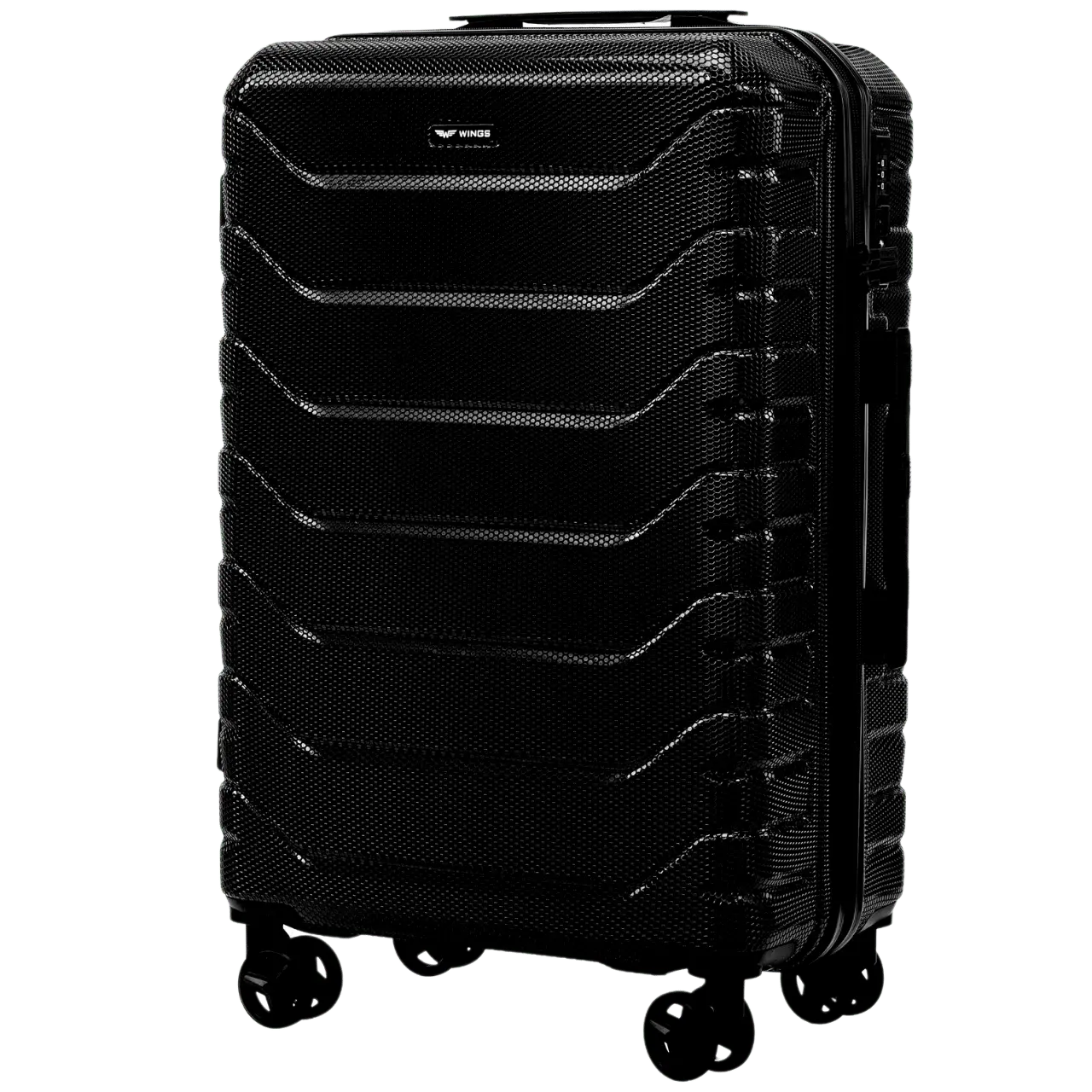Zestaw 4 walizek Wings CRAKE POLICARBON 100% BLACK CRAKE COLLECTION