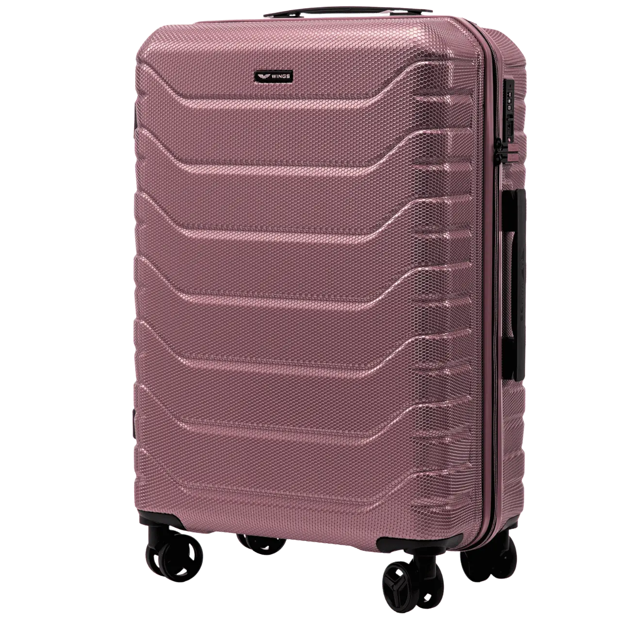 Zestaw 4 walizek Wings CRAKE POLICARBON 100% ROSE GOLD CRAKE COLLECTION