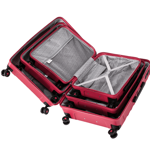 Set of 3 suitcases Wings PHOENIX polypropylene BROWN