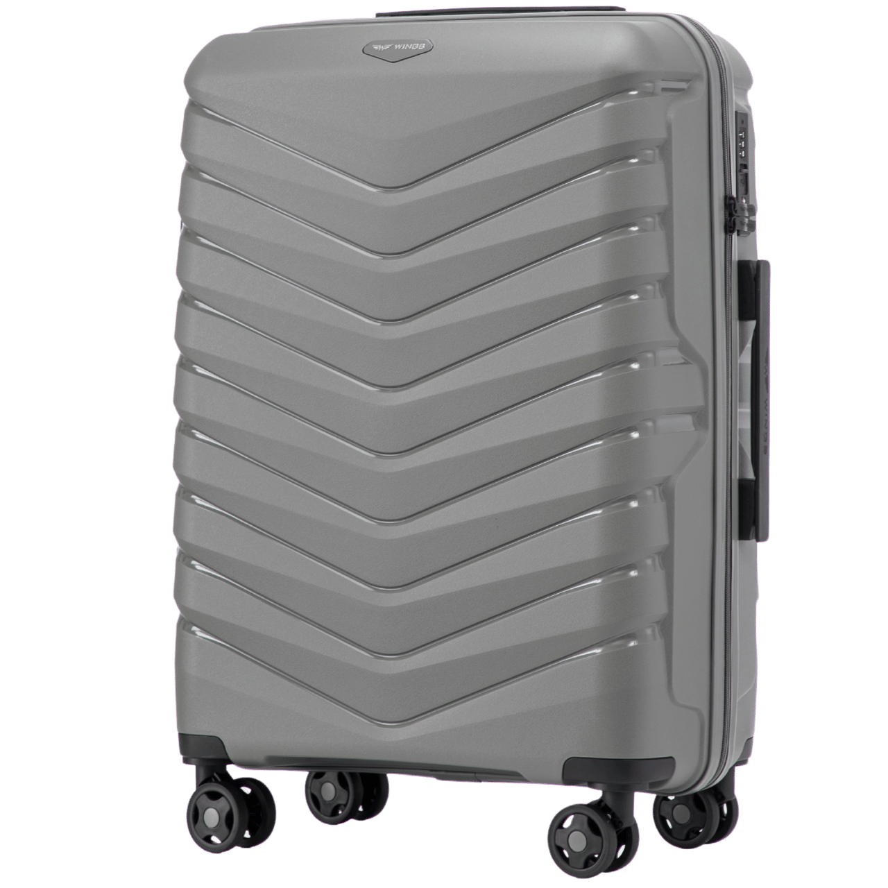 Zestaw 3 walizek Wings PHOENIX polipropylen DARK GREY PHOENIX COLLECTION