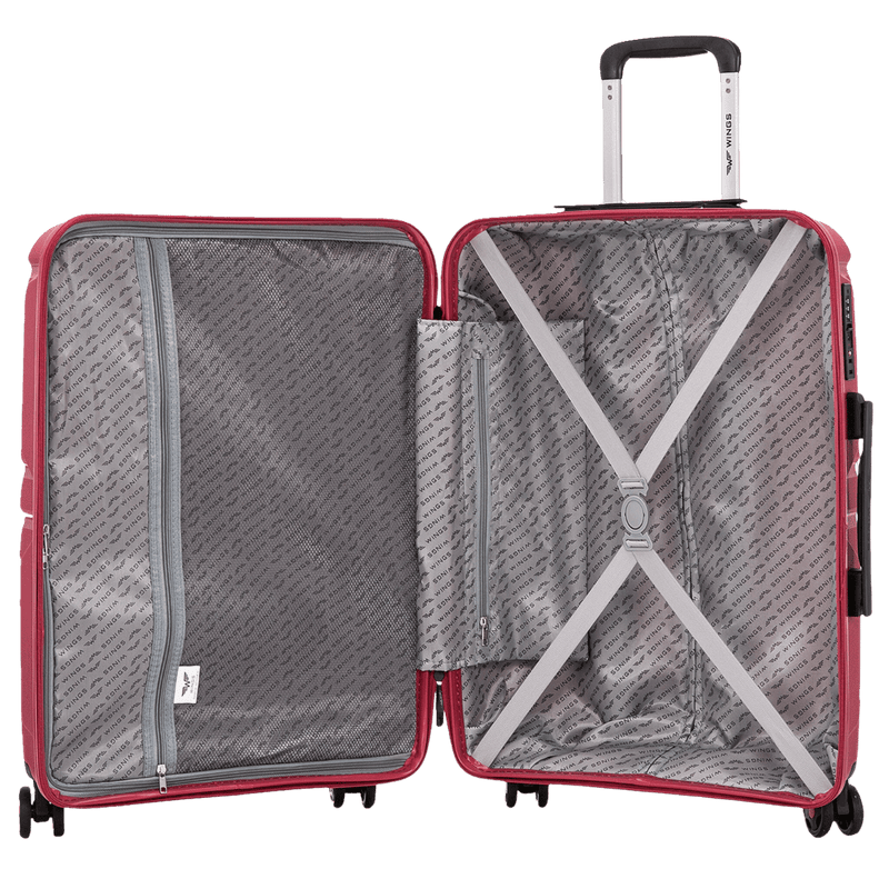 Kabinový kufr Wings PHOENIX z polypropylenu 20" ČERVENÉ