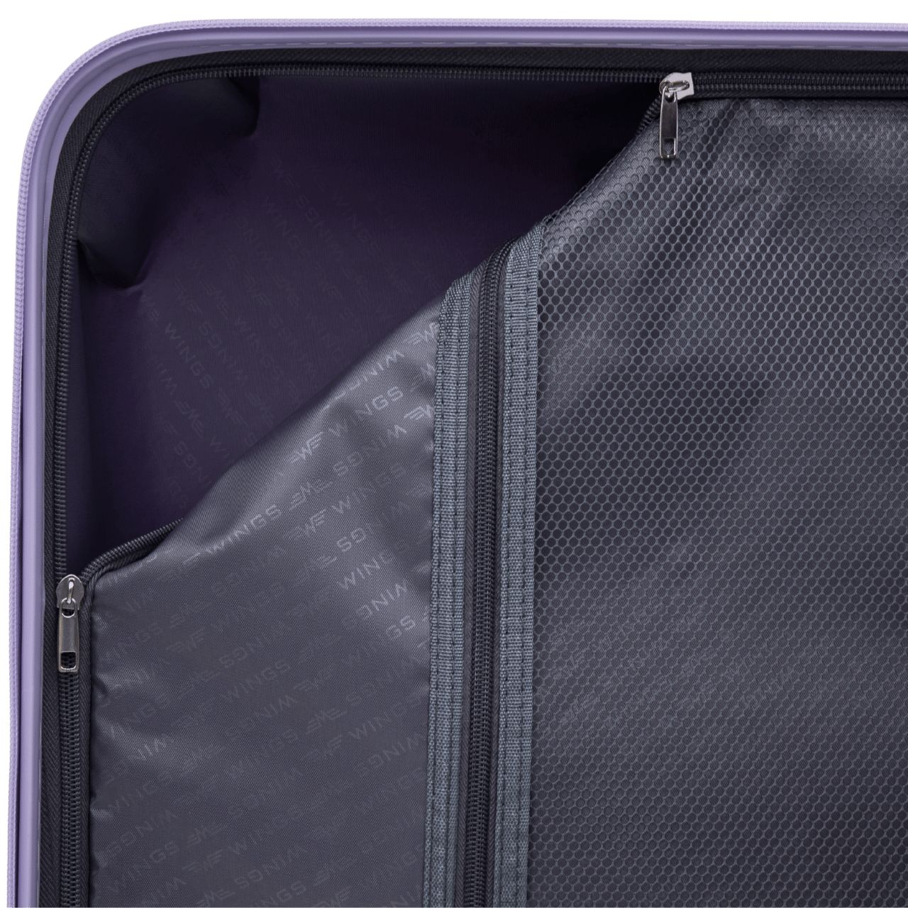 Mellemstor kuffert Wings COCKATIEL polypropylen 24" HVID LILLA