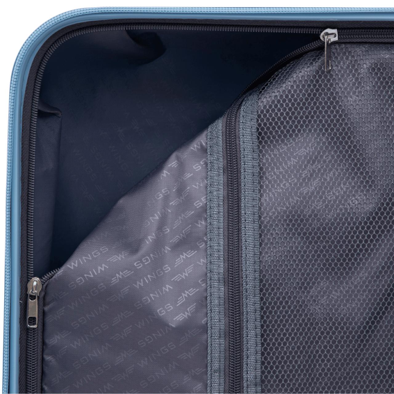 Cabin suitcase Wings COCKATIEL polipropylene 20" LIGHT BLUE