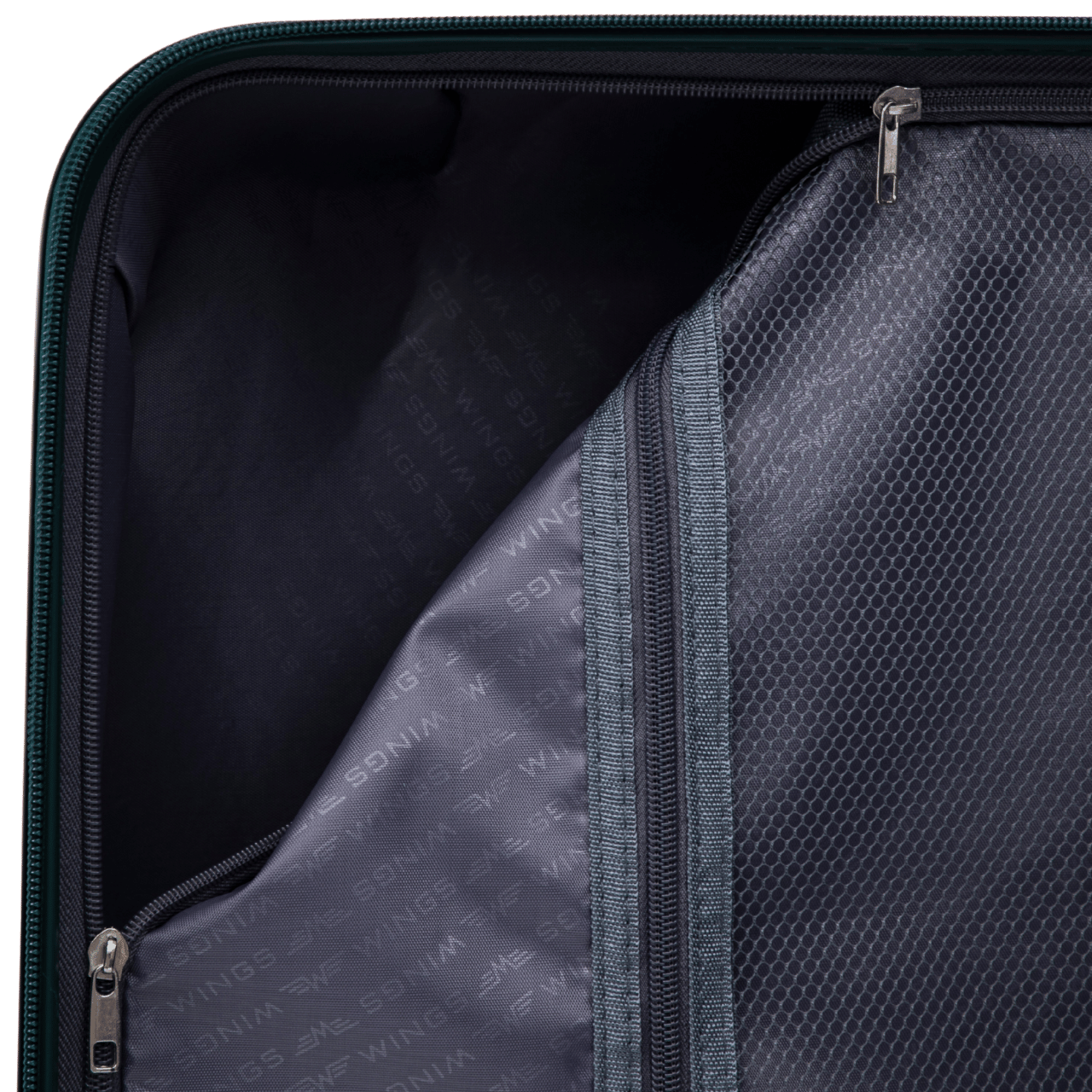 Кабинен куфар Wings COCKATIEL полипропилен 20" ТЪМНОЗЕЛЕН