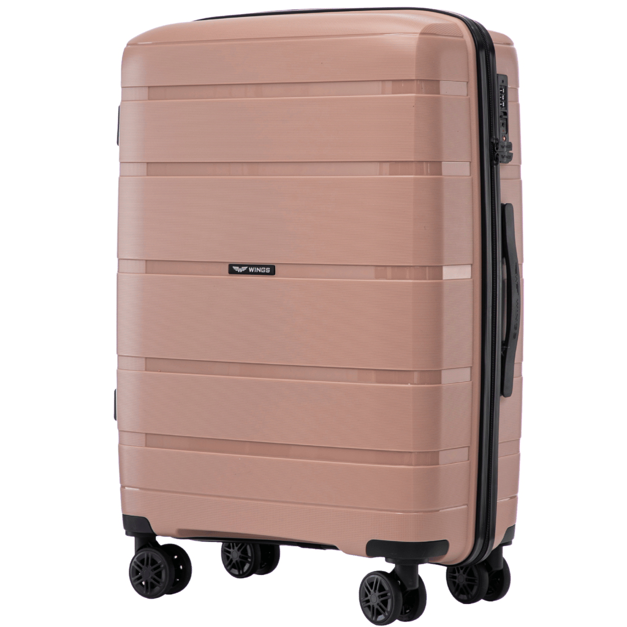 Set da 3 valigie Wings HAWFINCH 2.0 polipropilene ORO ROSA
