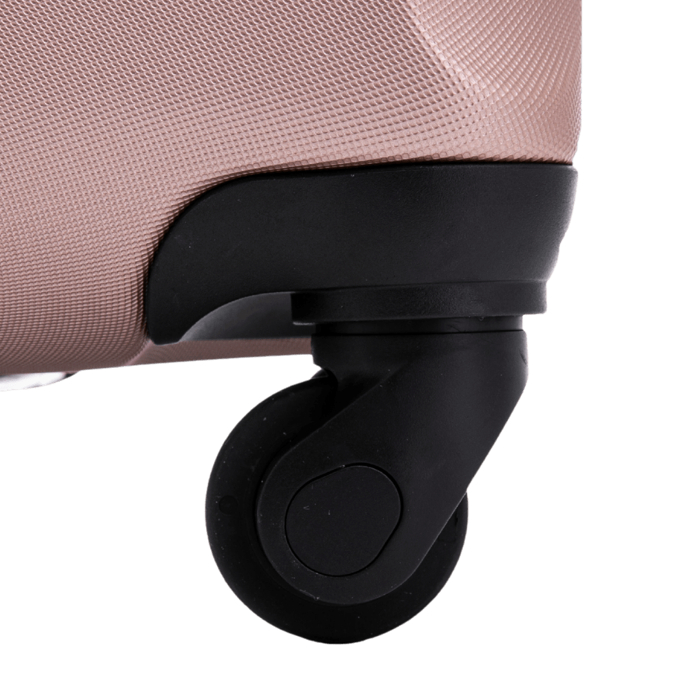 Set di 4 valigie WINGS HARRIER S M L + set da viaggio da 16” ROSE GOLD