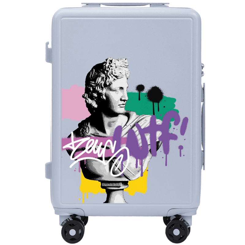 Kabinový kufr Wings ABS+ 20" Přizpůsobený PASTEL BLUE ZEUS