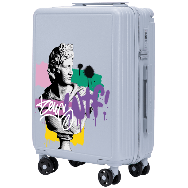 Kabinový kufr Wings ABS+ 20" Přizpůsobený PASTEL BLUE ZEUS