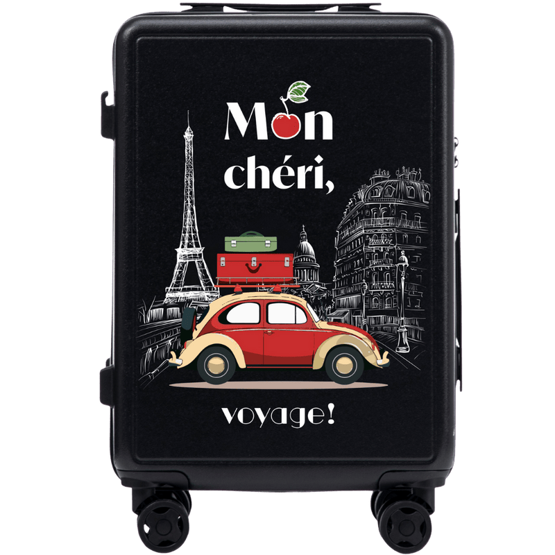 Kabinový kufr Wings ABS+ 20" Přizpůsobený ČERNÝ MON CHERI