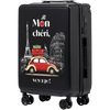 Kabínový kufor Wings ABS+ 20" Customized Čierny MON CHERI