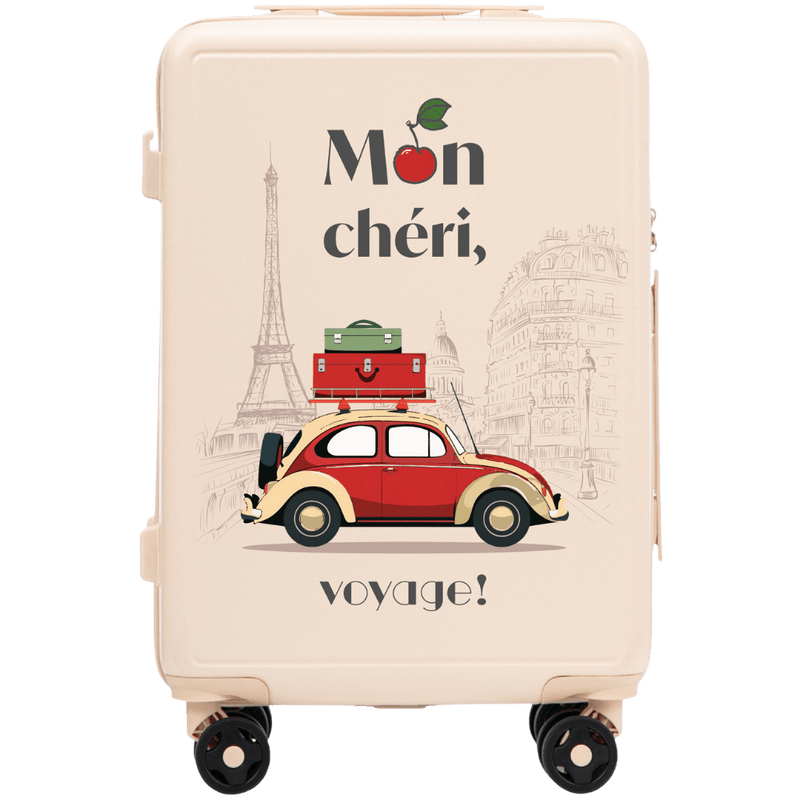 Kabinový kufr Wings ABS+ 20" Přizpůsobený ŠPINAVĚ BÍLÝ MON CHERI