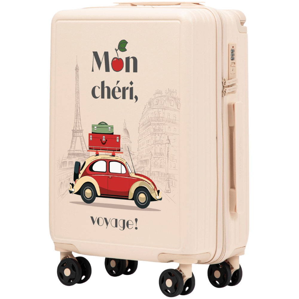 Куфар за ръчен багаж Wings ABS+ 20" Customized Мръсно бял MON CHERI