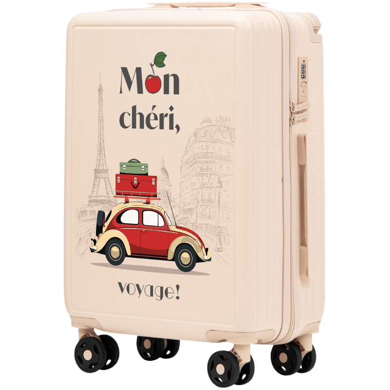 Kabinový kufr Wings ABS+ 20" Přizpůsobený ŠPINAVĚ BÍLÝ MON CHERI