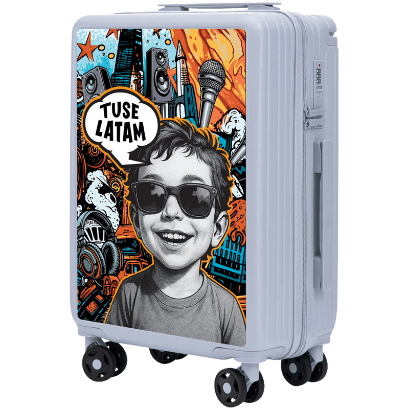 Kabinový kufr Wings x TUSE Přizpůsobený 20" CHLAPEC PASTEL BLUE