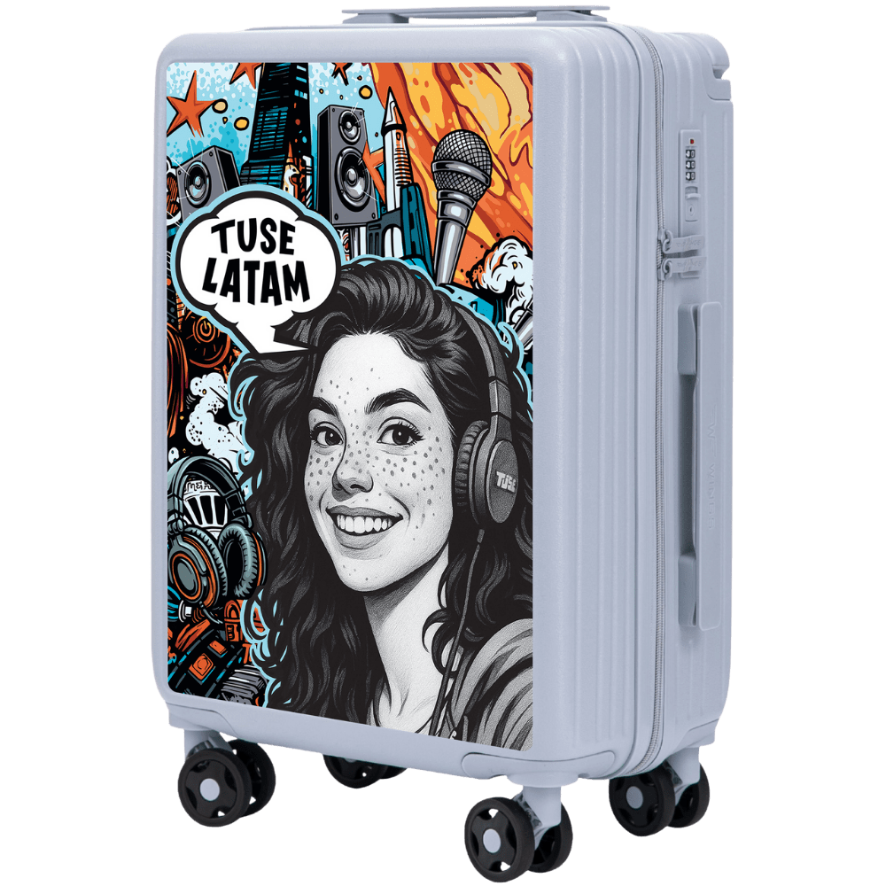 Cabin Wings x TUSE Customized 20" GIRL PASTEL BLUE Suitcase