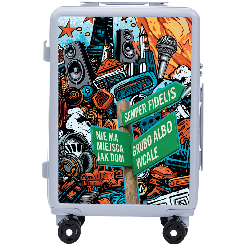 Kabinový kufr Wings ABS+ 20" Přizpůsobený Tuse Pih PASTEL BLUE