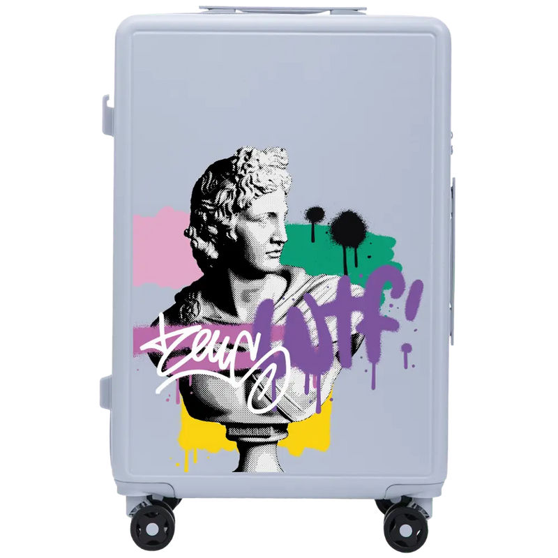 Medium Wings ABS+ Suitcase 24" Customized PASTEL BLUE ZEUS