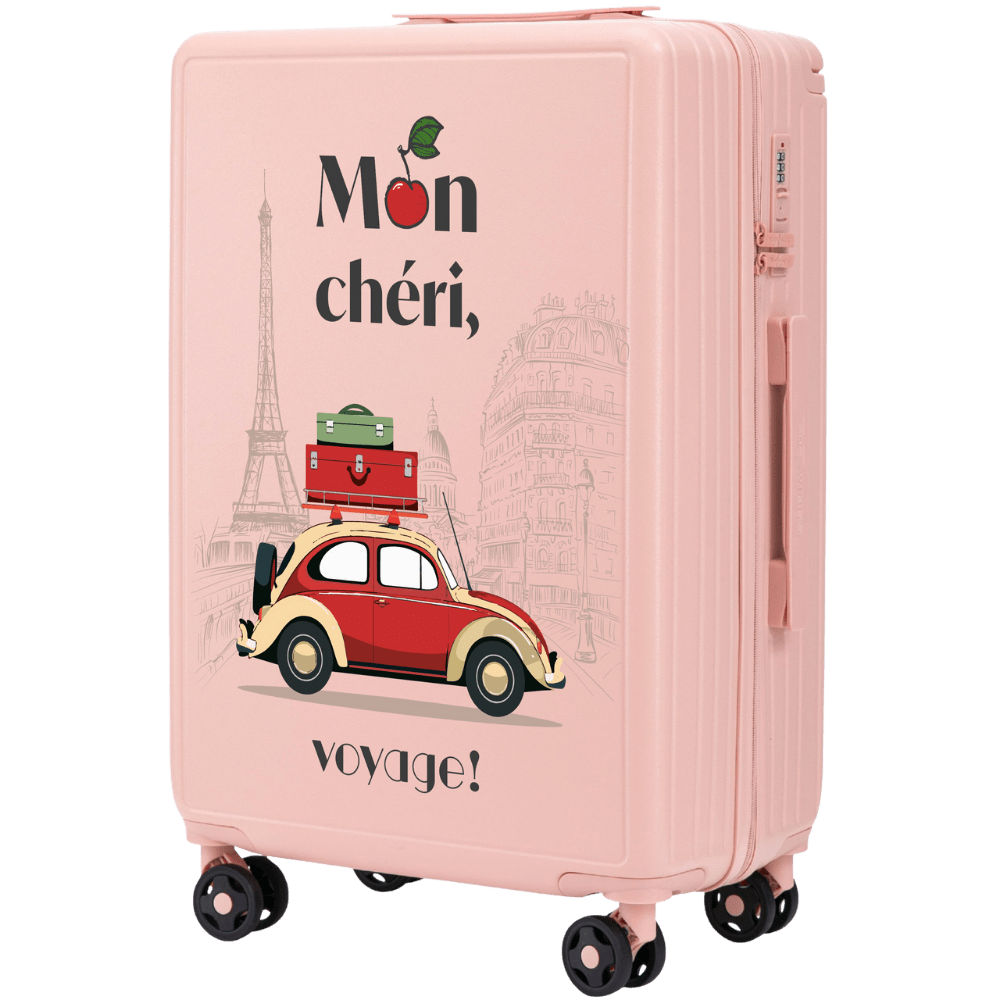Walizka średnia Wings ABS+ 24" Customized SOFT PINK  MON CHERI customized