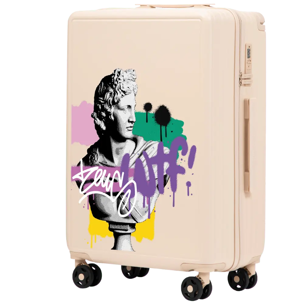 Walizka średnia Wings ABS+ 24" Customized DIRTY WHITE ZEUS customized