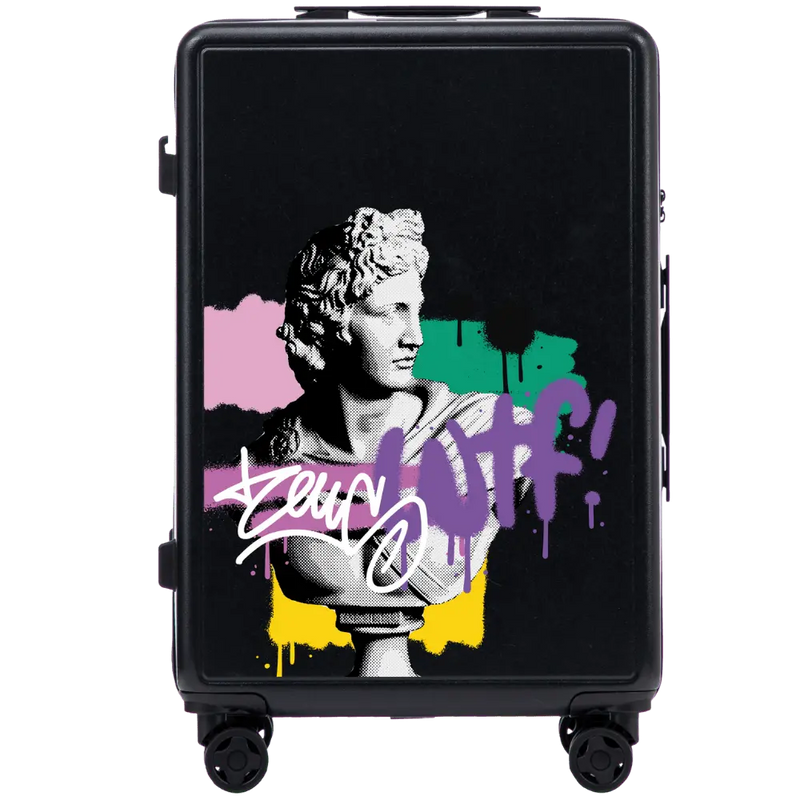 Medium Wings ABS+ Suitcase 24" Customized BLACK ZEUS
