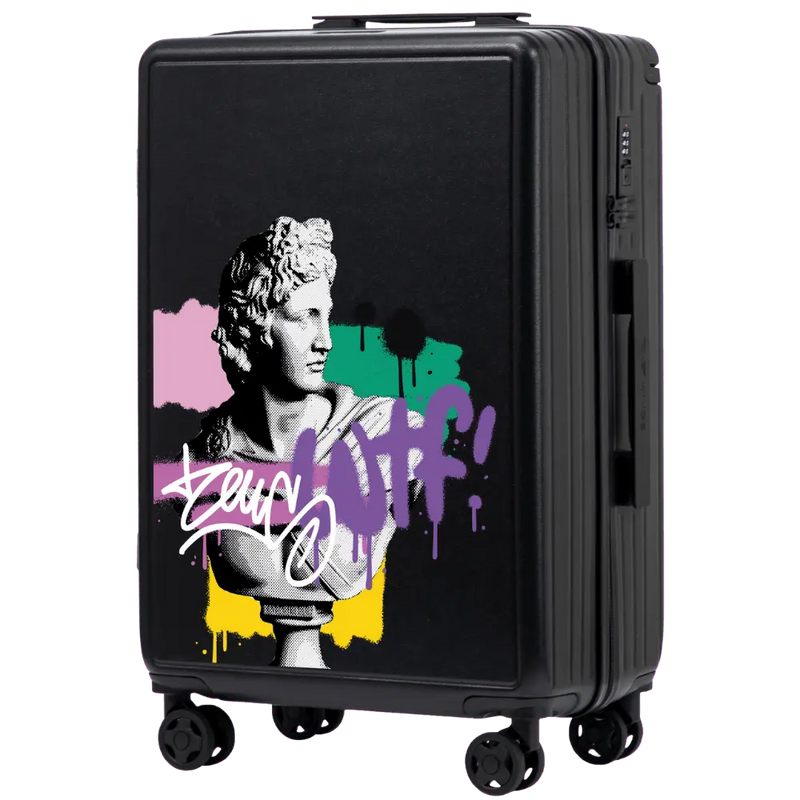 Medium Wings ABS+ Suitcase 24" Customized BLACK ZEUS