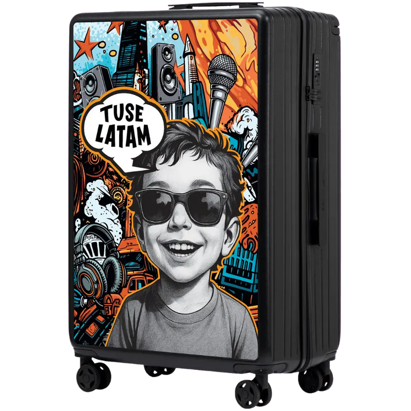 Cabin Wings x TUSE Suitcase Customized 28" BOY BLACK