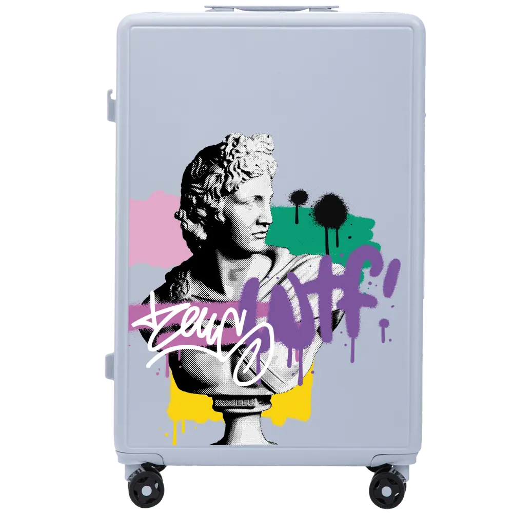 Walizka duża Wings ABS+ 28" Customized PASTEL BLUE ZEUS customized