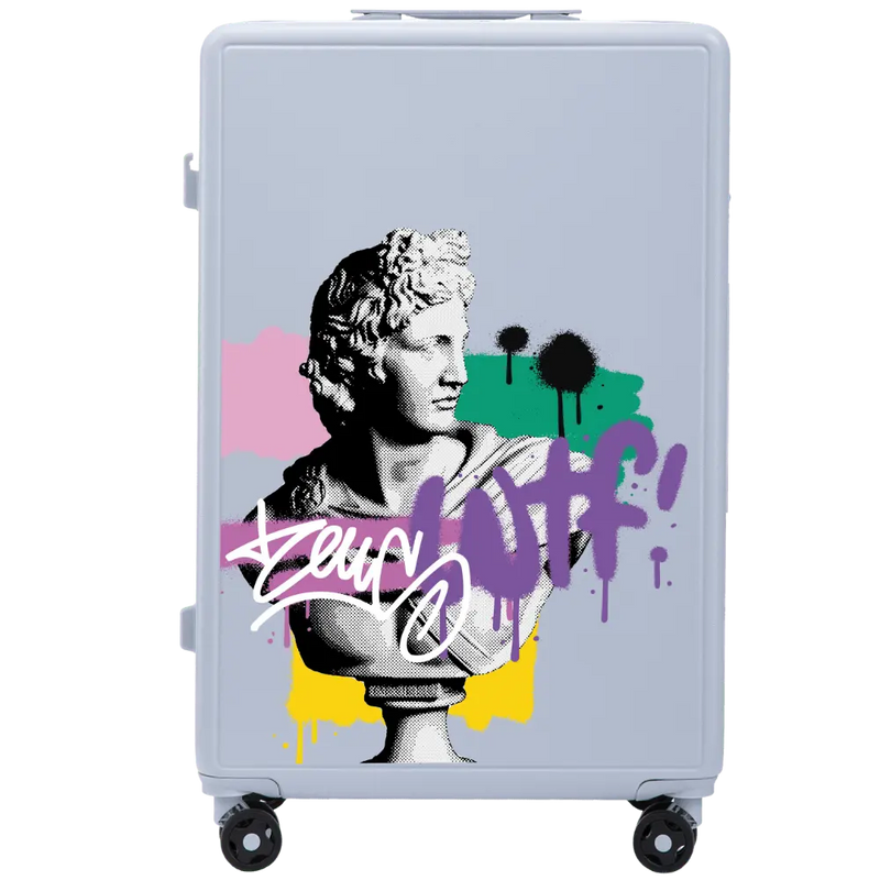 Suuri matkalaukku Wings ABS+ 28" Räätälöity PASTEL SININEN ZEUS