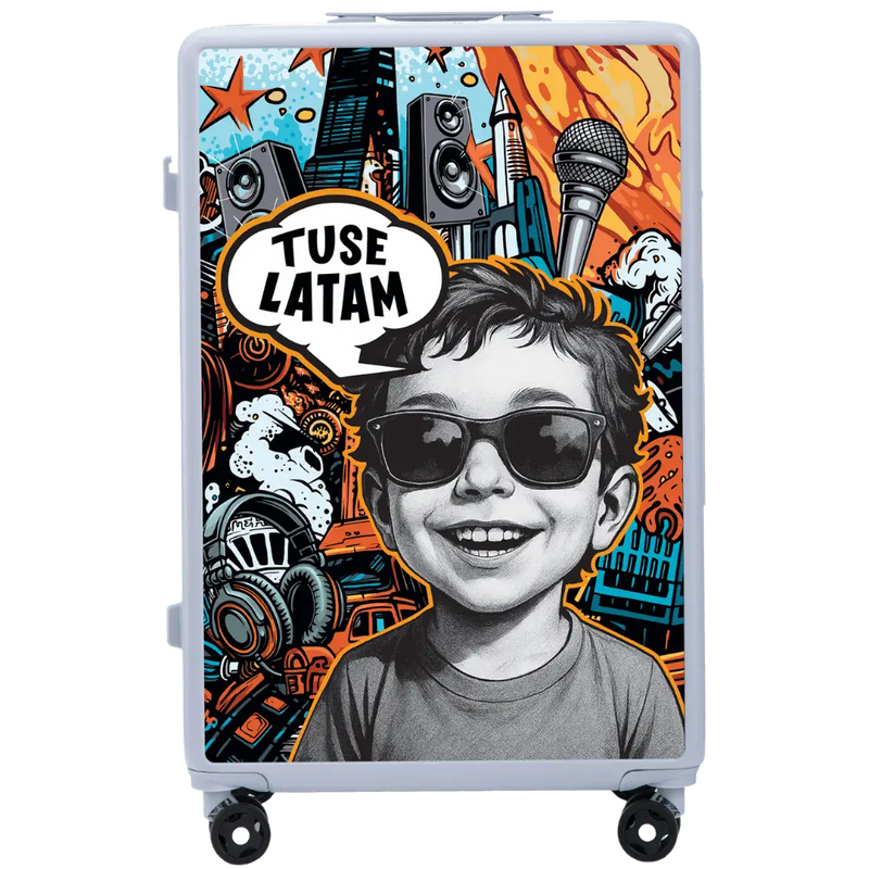Cabin Wings x TUSE Suitcase Customized 28" BOY PASTEL BLUE
