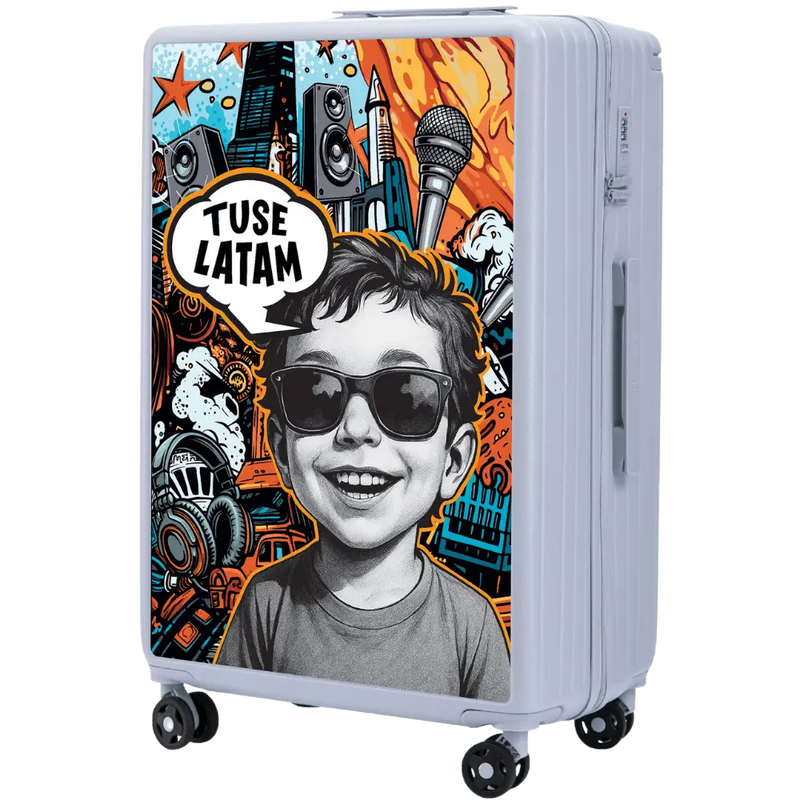 Cabin Wings x TUSE Suitcase Customized 28" BOY PASTEL BLUE