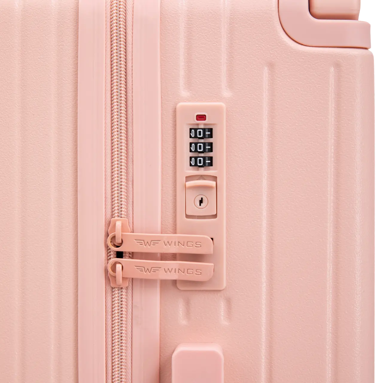 Walizka duża Wings ABS+ 28" Customized SOFT PINK ZEUS customized