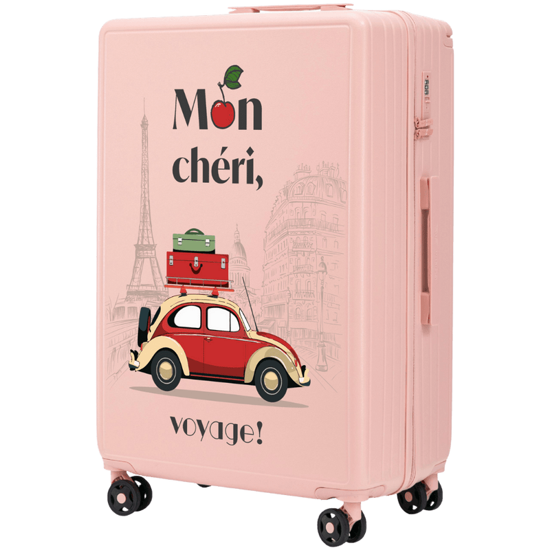 Maleta grande Wings ABS+ 28" Personalizada ROSA SUAVE MON CHERI