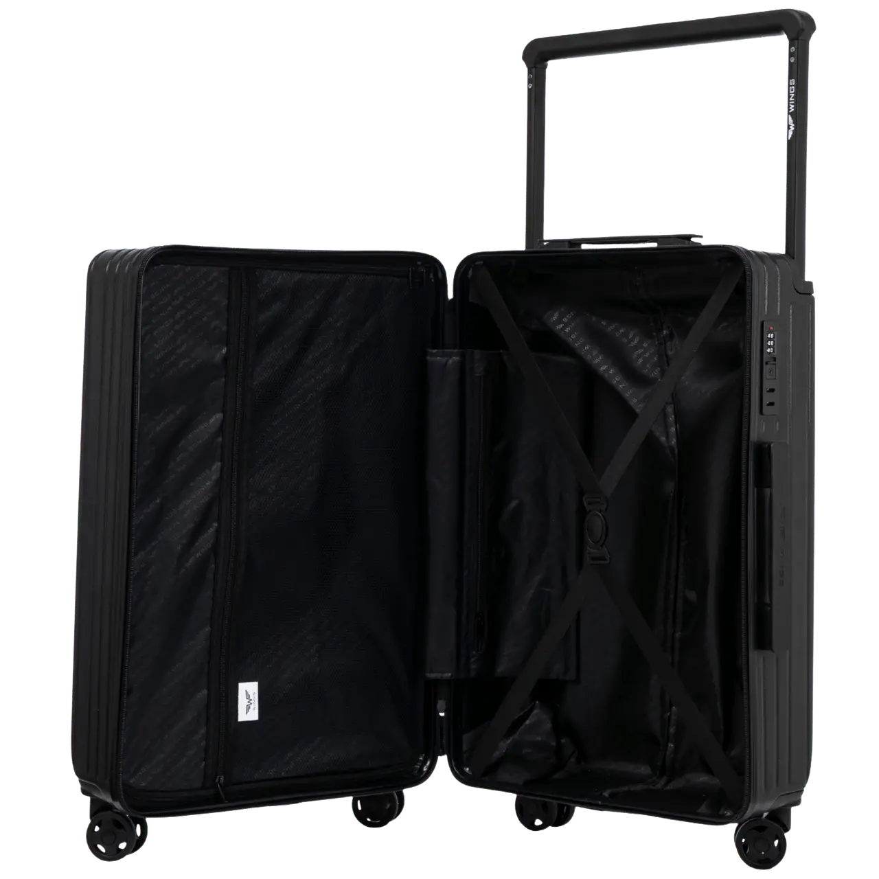Komplet 3 WALIZEK Wings ABS+ Customized BLACK ZEUS customized