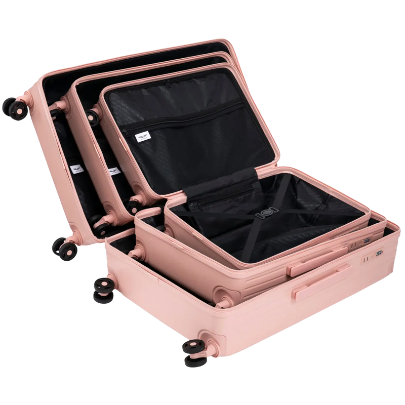Set of 3 Wings ABS+ Suitcases Customized DIRTY WHITE ZEUS