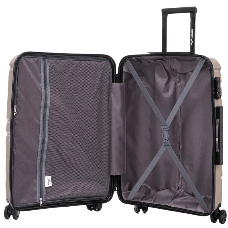 Kabinový kufr Wings PHOENIX 2.0 polypropylen 20" ŠAMPAŇSKÁ